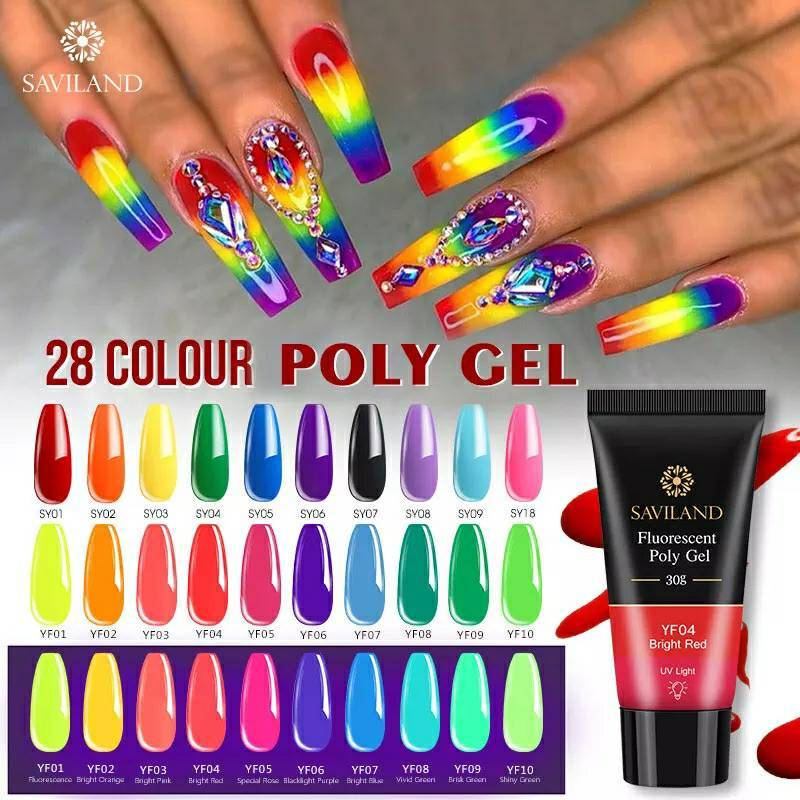 Producto Polygel de colores Saviland