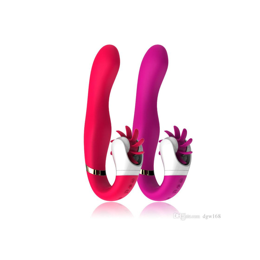 Product Vibrador con lengua giratoria.