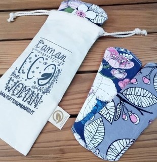 Social Rovtop 7PCS 25.4cm Reutilizables de Carbón de Bambú - Almohadilla Menstrual Reutilizable