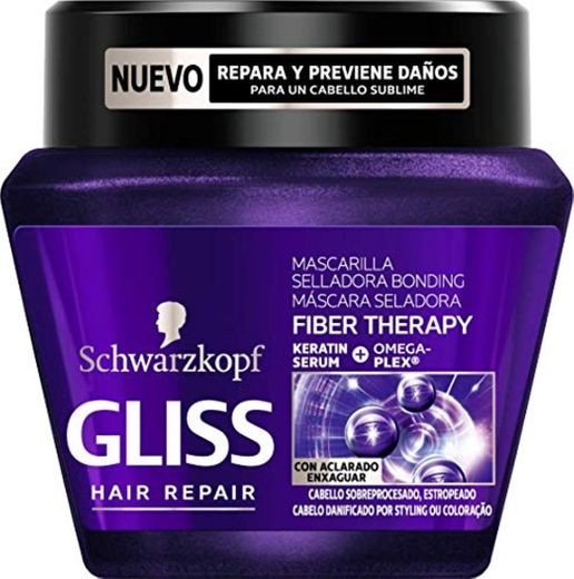 Gliss Mascarilla Fiber Therapy para cabello sobreprocesado