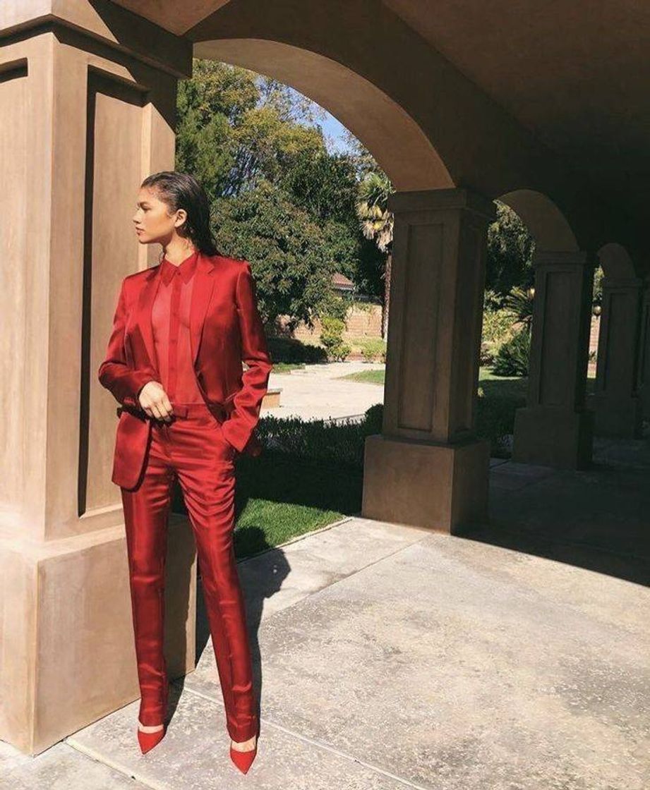 Fashion red suit