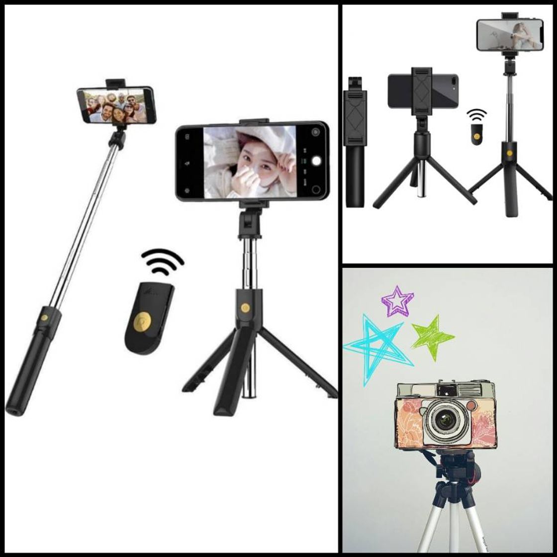 Products Bastão de Selfie com Tripé para Celular com Controle Dispara