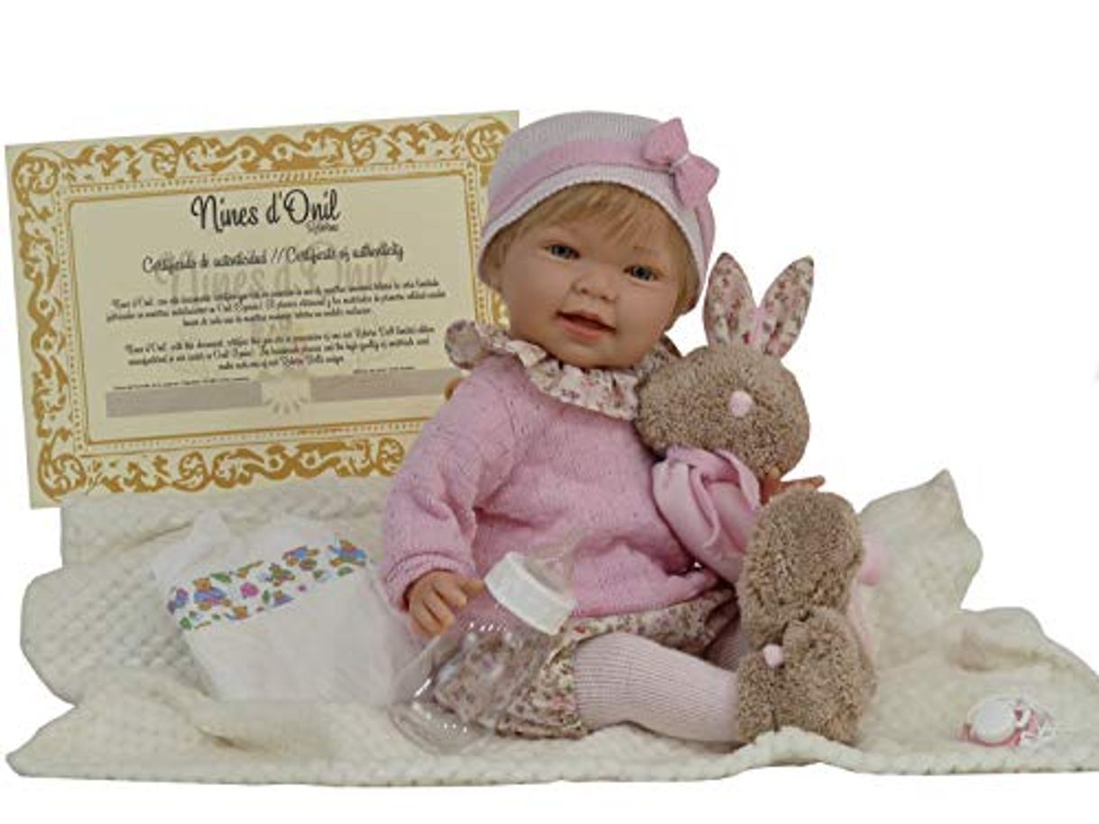 Lugar Nines Artesanals d'Onil-1035 Muñeca Reborn Niñas, Multicolor, única