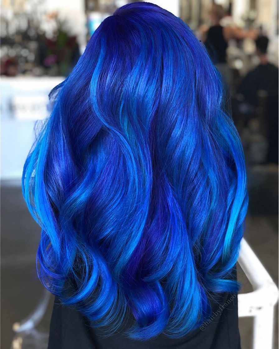 Fashion Cabelo azul 