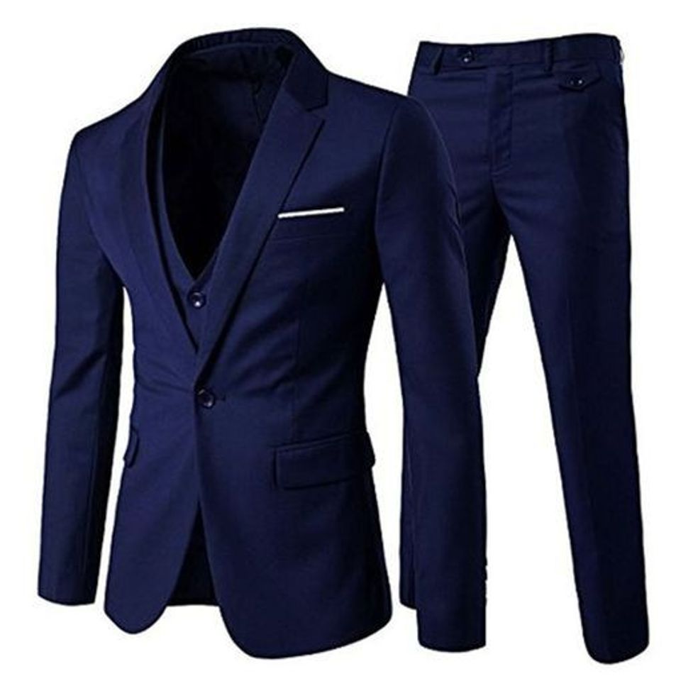 Moda Cloudstyle Traje Suit Hombre 3 Piezas Chaqueta Chaleco pantalon Traje al Estilo