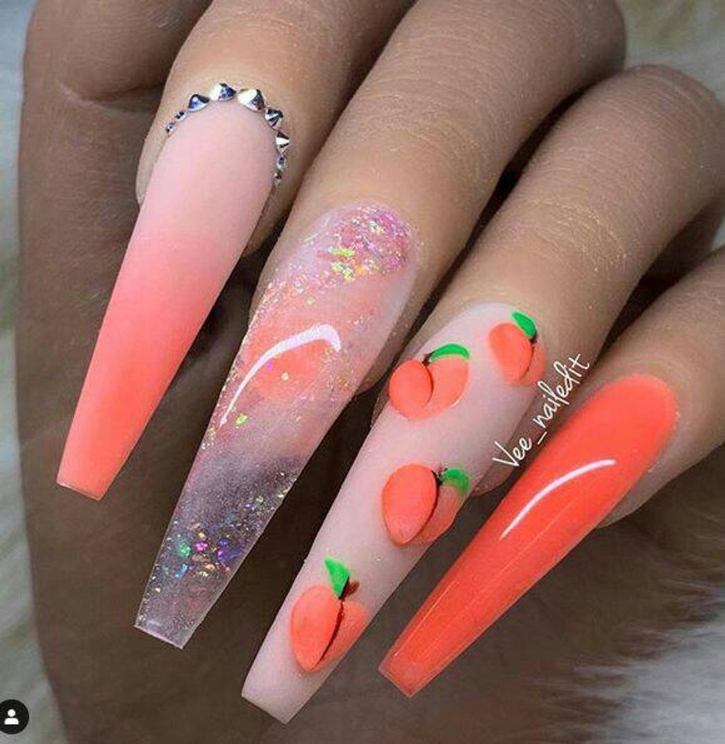 Fashion Unhas pêssego 🍑