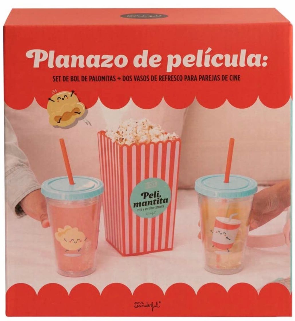 Product Bol de Palomitas y Vasos Mr