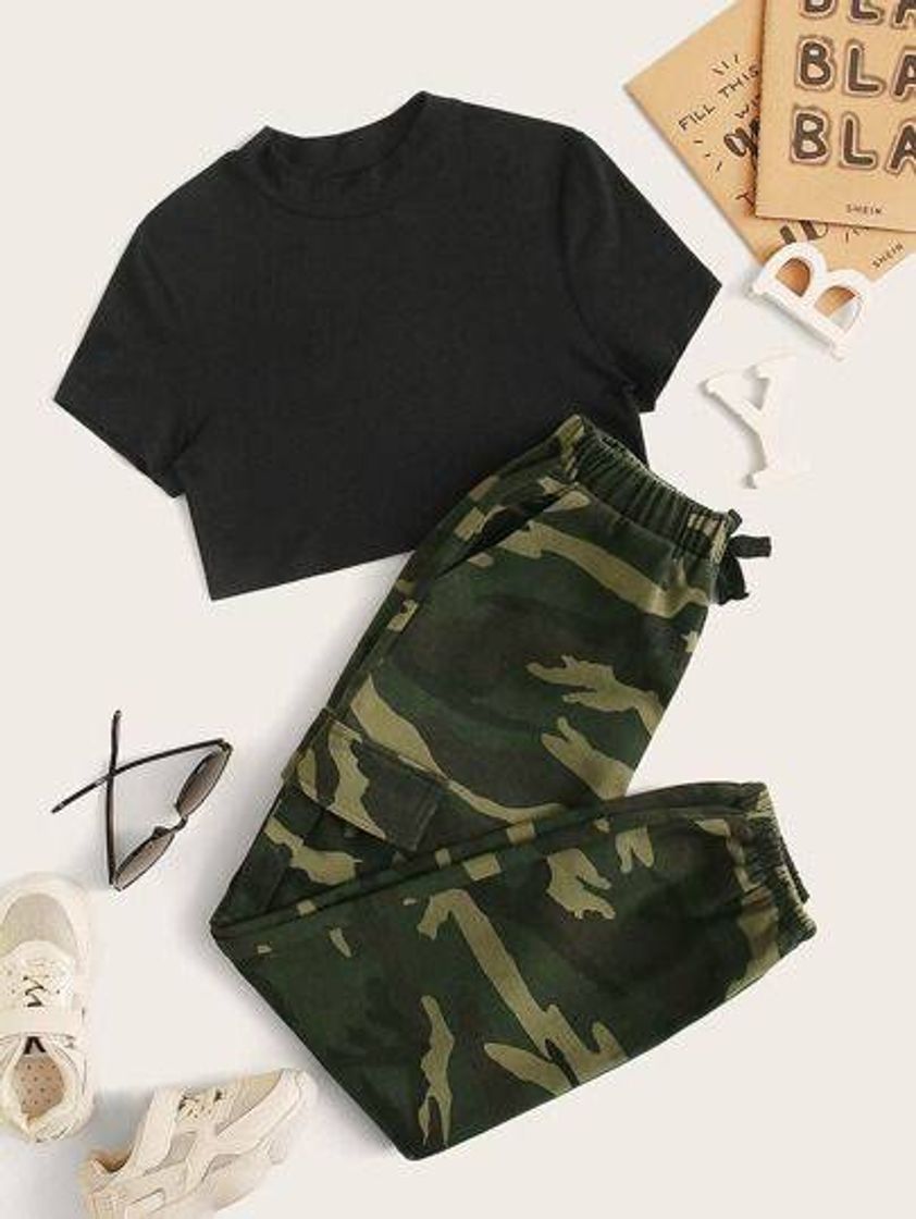 Moda Shein - militar