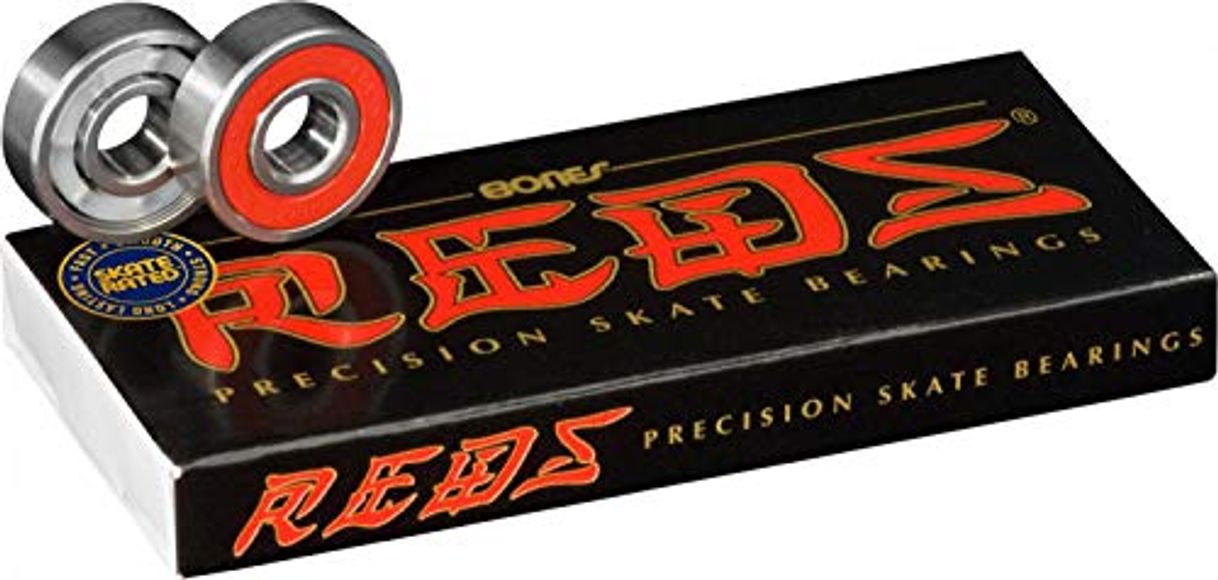 Social Bones Bearings Bearings Bones Red - Rodamiento de Skateboard