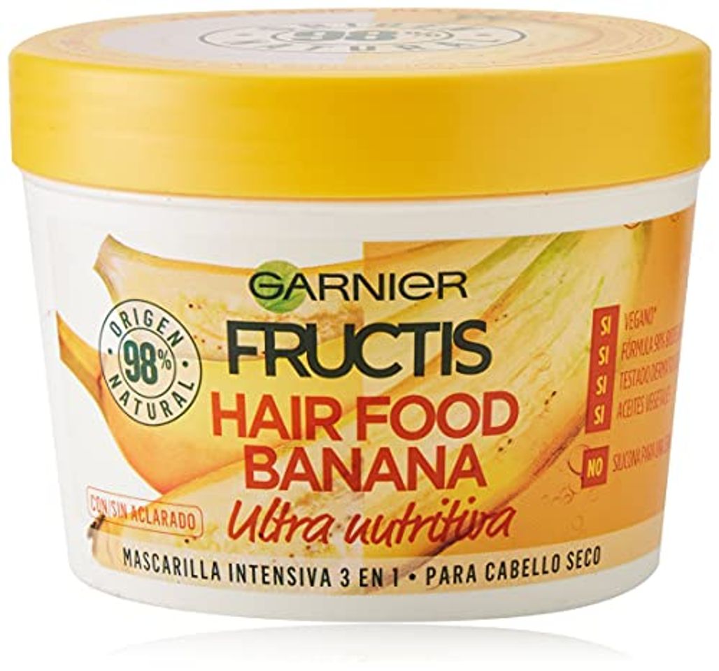 Beauty Garnier Fructis Hair Food Banana Mascarilla 3 en 1