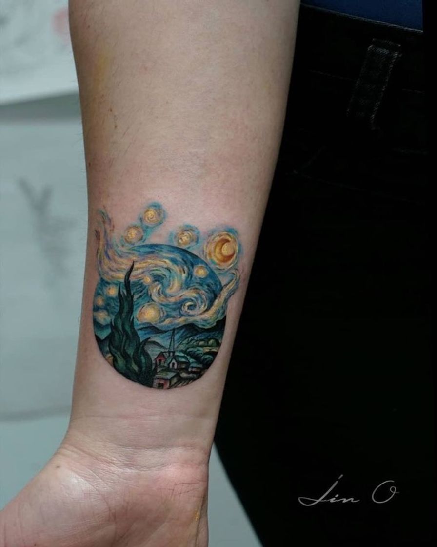 Moda Tatuagem de Van gogh 