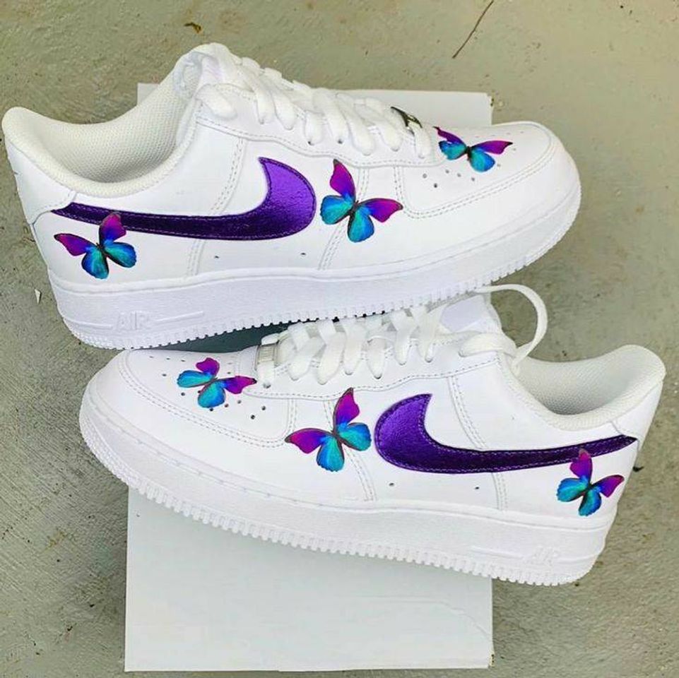 Social Sapato de borboleta roxa