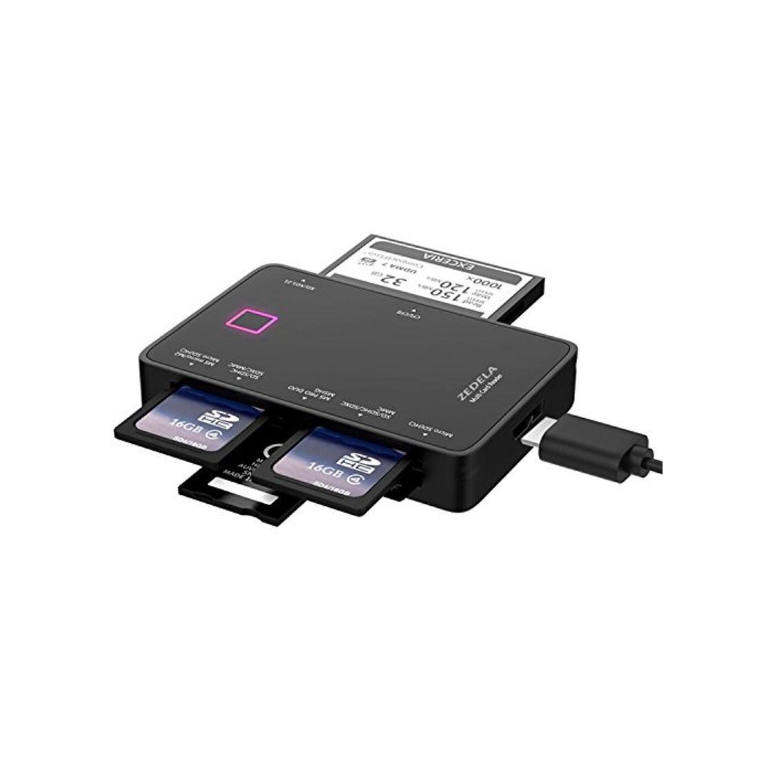 Electrónica USB 3.0 Multi Lector de Tarjetas 7 en 1