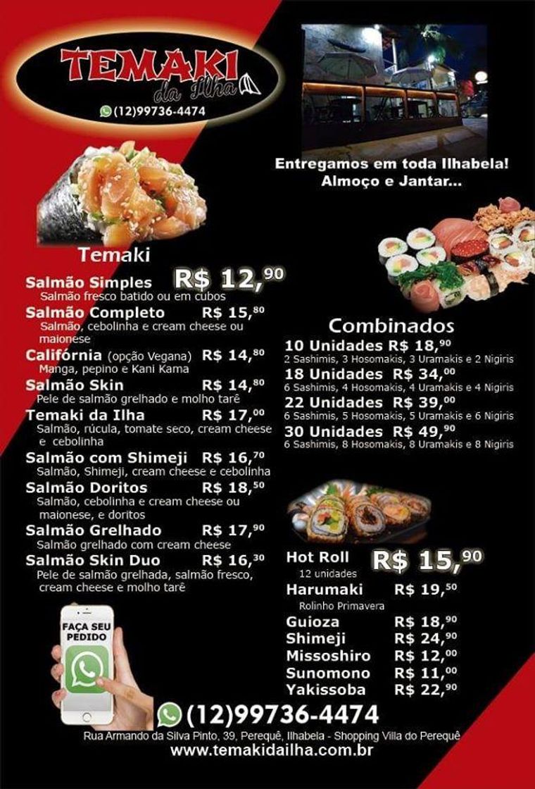 Restaurantes Temaki da Ilha