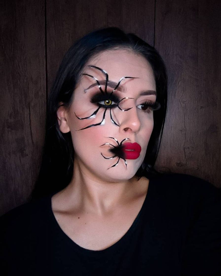 Moda Maquiagem artista Aranha 3D