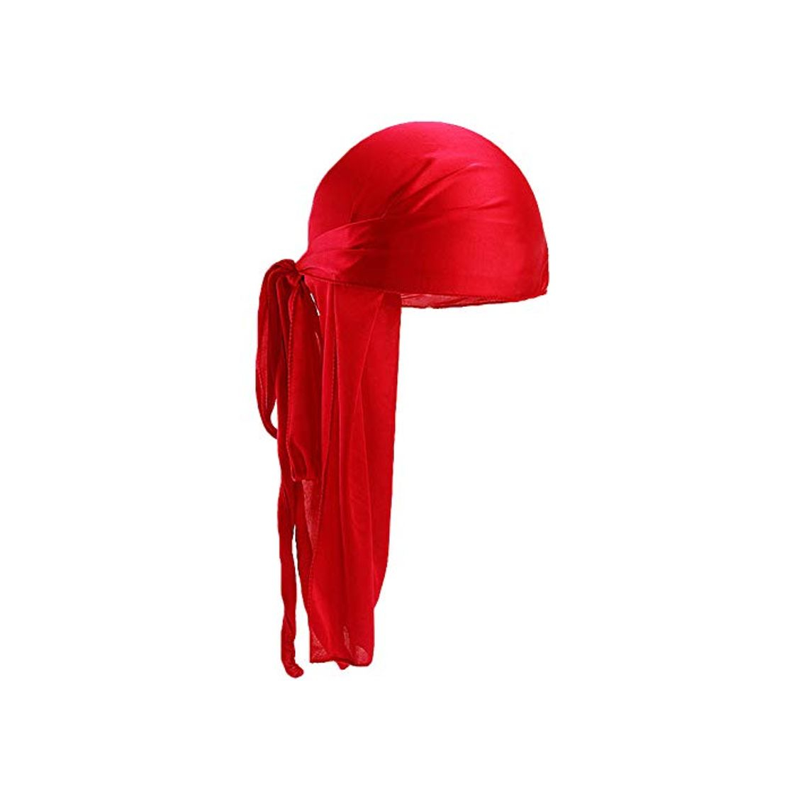 Moda Unisex De Poliéster Turbante Cap Sedoso Durag De Cola Larga Correas Anchas Headwraps Suavizar La Tapa del Domo del Pirata Color Sólido Abrigo De La Cabeza De Hombres De Las Mujeres