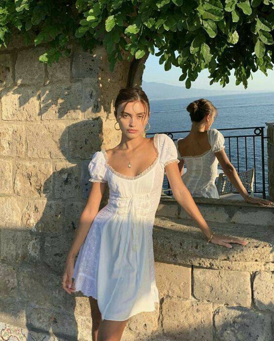 Fashion Vestido branco básico 