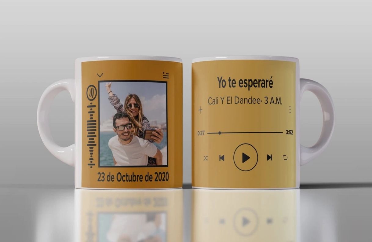 Moda Taza personalizada con canción de Spotify