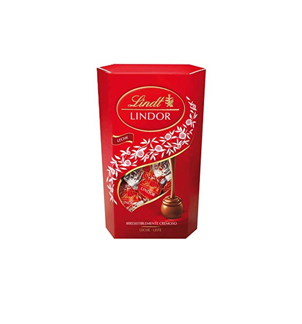 Social Lindt Lindor Cornet Caja de bombones cremosos de chocolate con leche