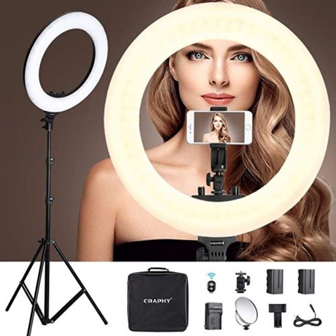 Social ELEGIANT Anillo de Luz LED Fotografia 10.2" de Escritorio