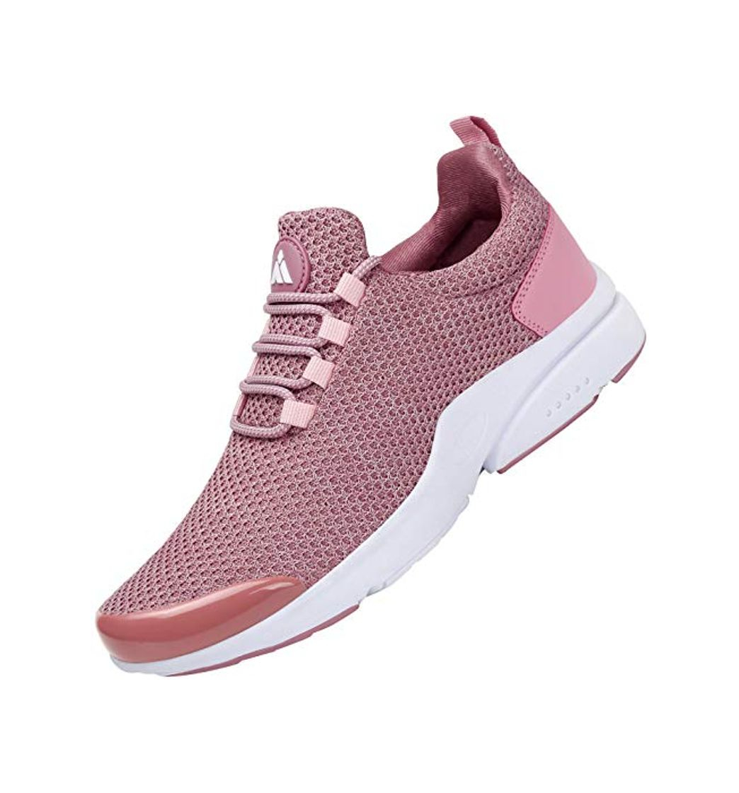 Social Mishansha Zapatillas de Masculino Femenino Ligero Suave Malla Transpirable Lace Up Zapatos