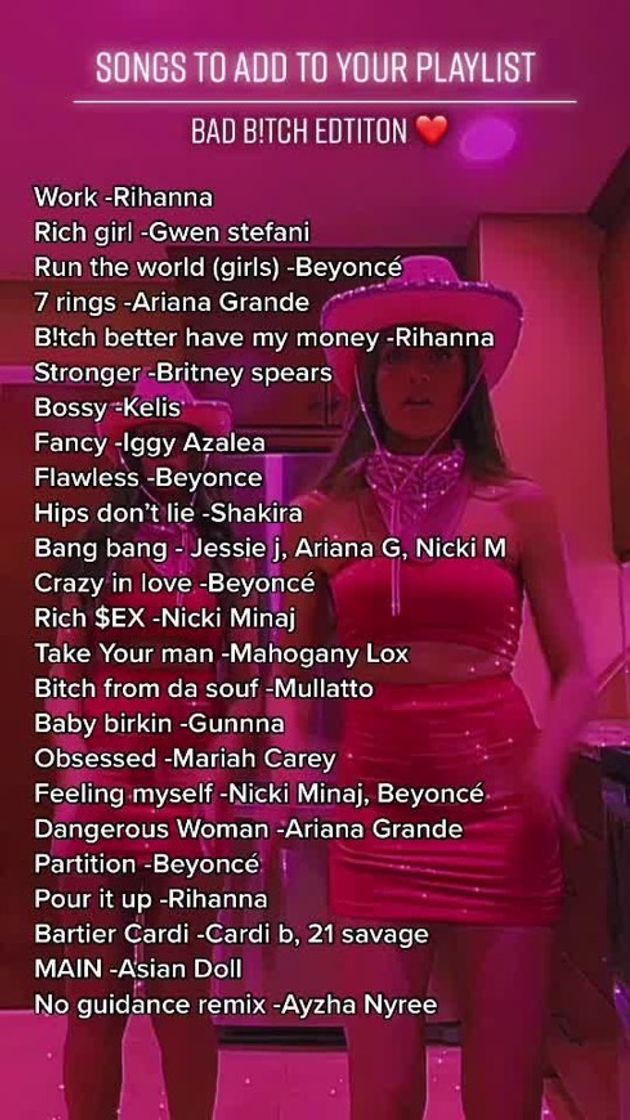 Moda PLAYLIST BADBITCH EDITION