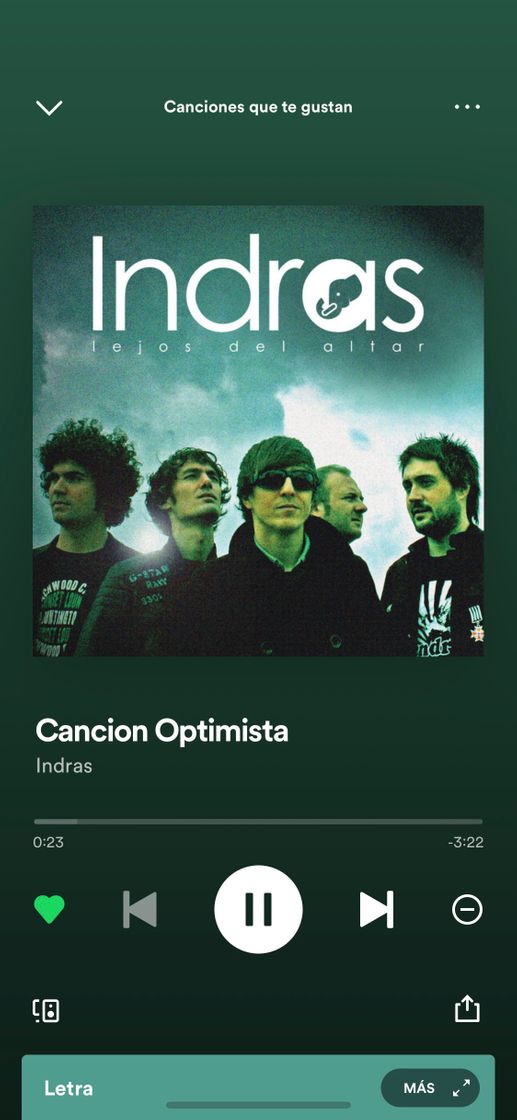 Canción Canción optimista 