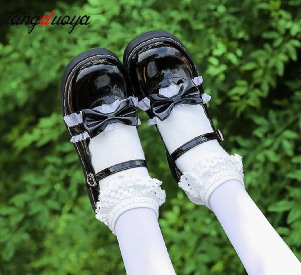 Fashion Doce lolita sapatos femininos harajuku bonito sapatos lolita