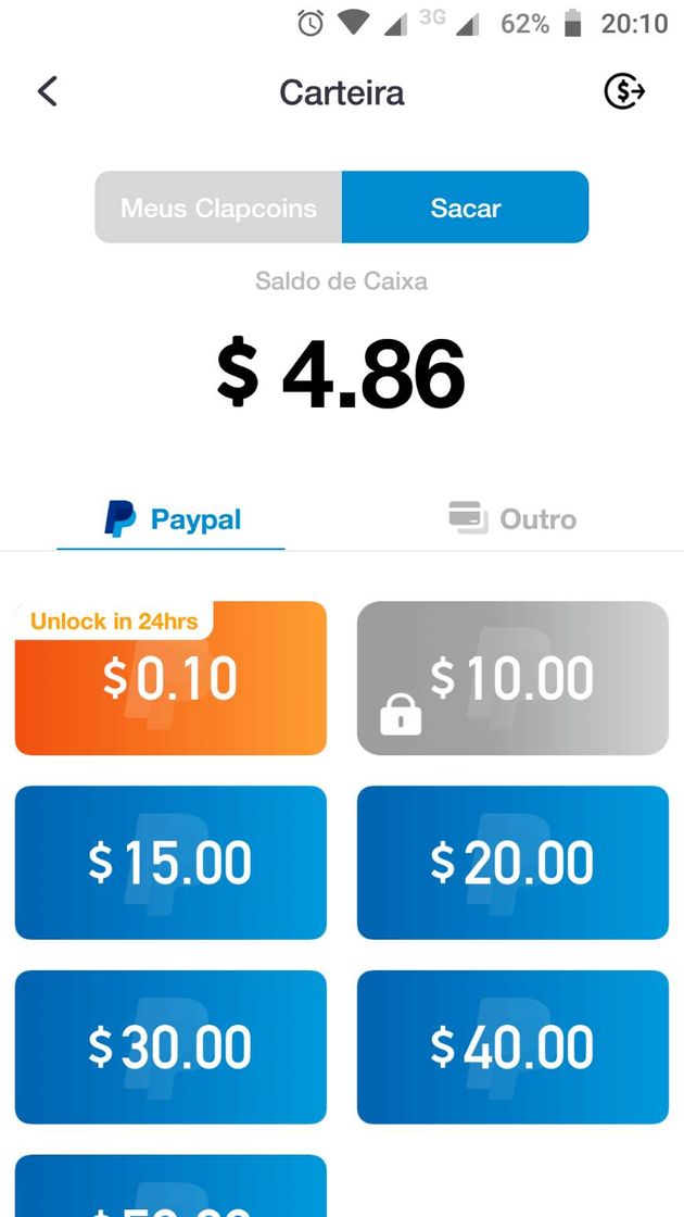 Social Clipclaps app que paga pra assistir vídeo e jogar jogos
