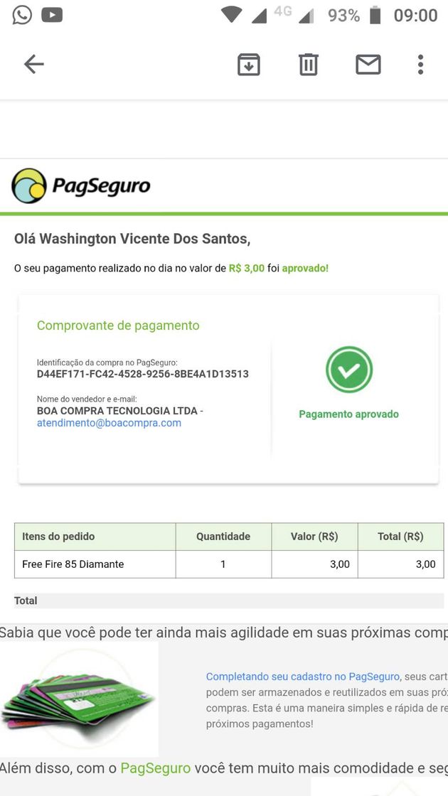 Social FAZENDO A RECARGA DOS ID'S DE ONTEM CANAL NOVO SE ...