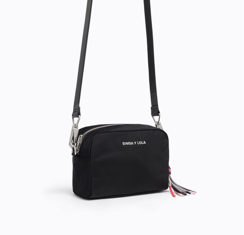 Moda BOLSO BANDOLERA S NYLON NEGRO