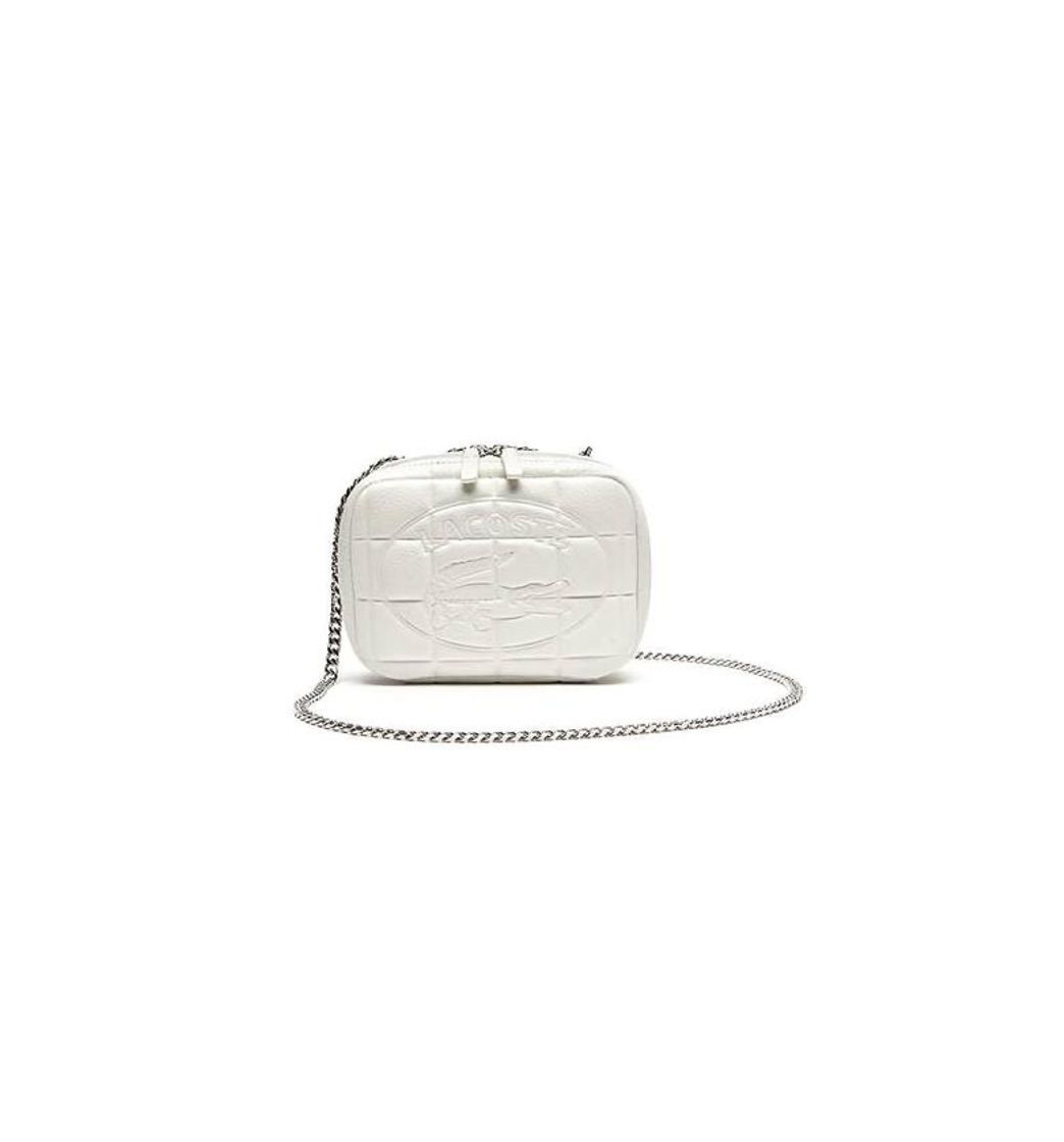 Fashion Bolso Lacoste Croco Blanco Mujer