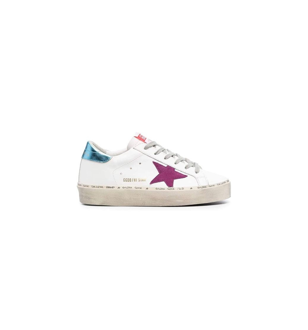 Moda Golden Goose - Zapatillas Hi Star de piel