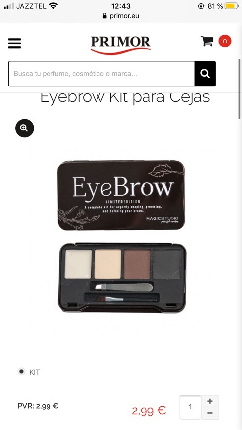 Products Magic Studio Perfect Eyebrow Kit para Cejas 