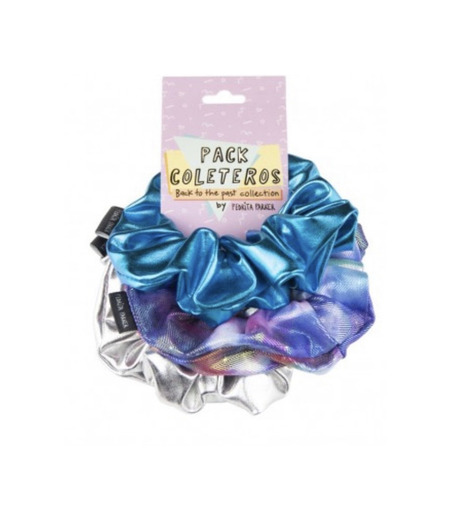 Pack 3 Coleteros Scrunchies Disco Fever