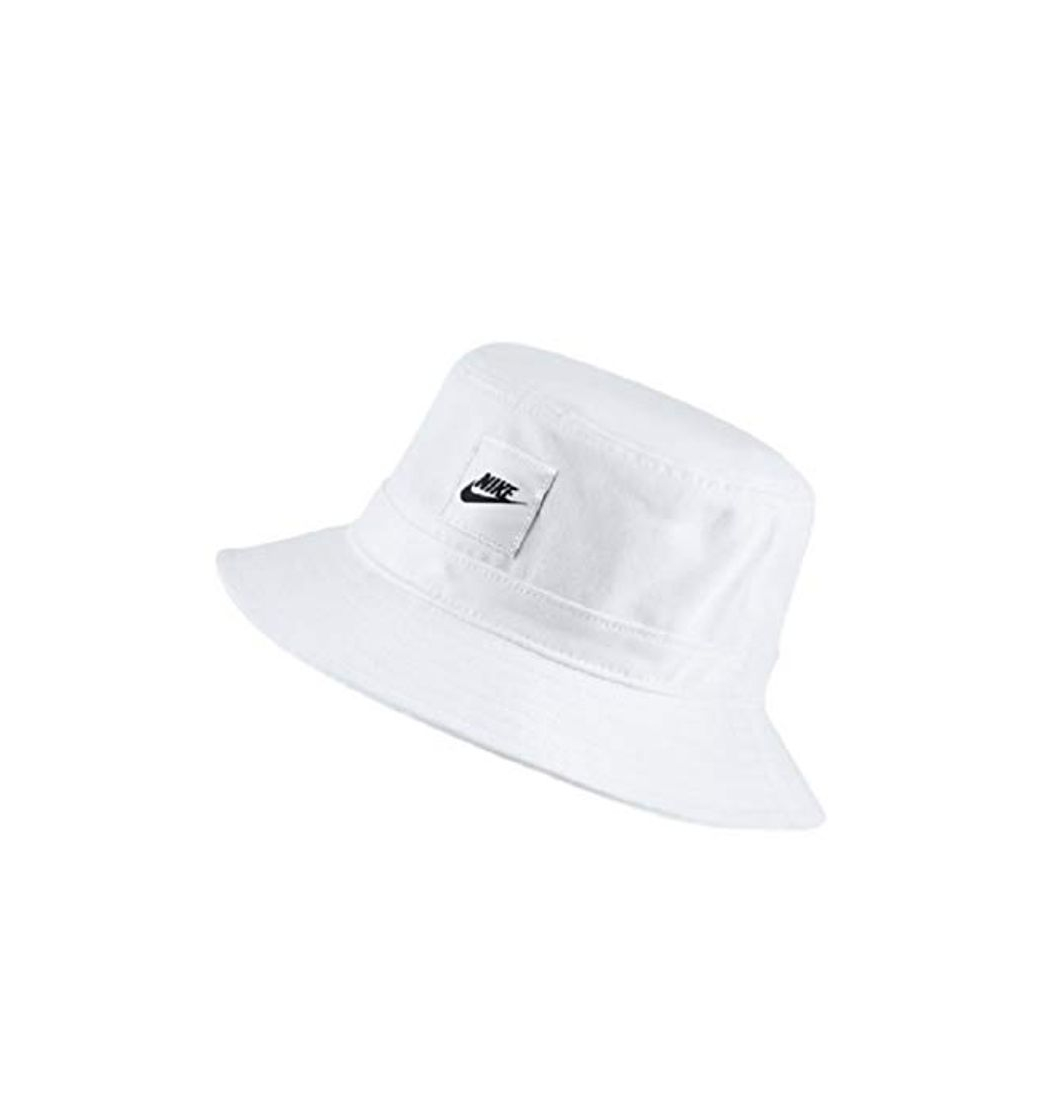 Moda Nike Core Bucket - Gorro de pescador blanco Large