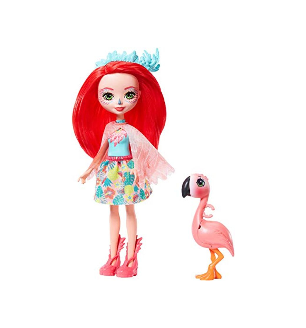 Product Enchantimals-Fanci Flamingo Muñeca con Mascota Swash, multicolor