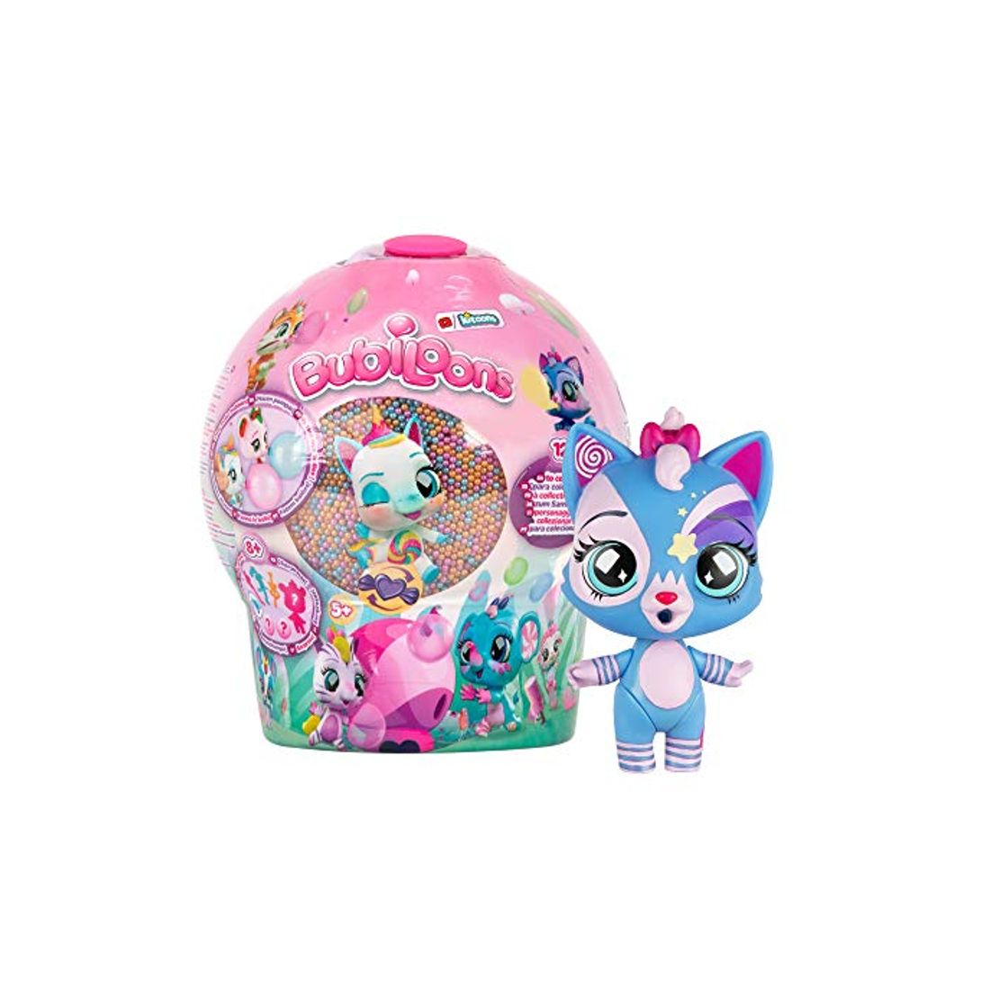 Social Bubiloons Mini muñeca animalito Sorpresa Coleccionable Que inflan Globos