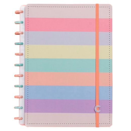 Cuaderno inteligente arcoíris pastel A4