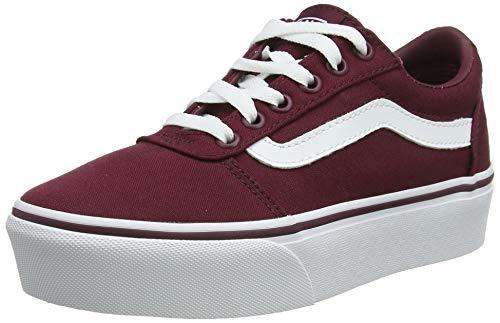 Vans Ward Platform, Zapatillas para Mujer, Rojo