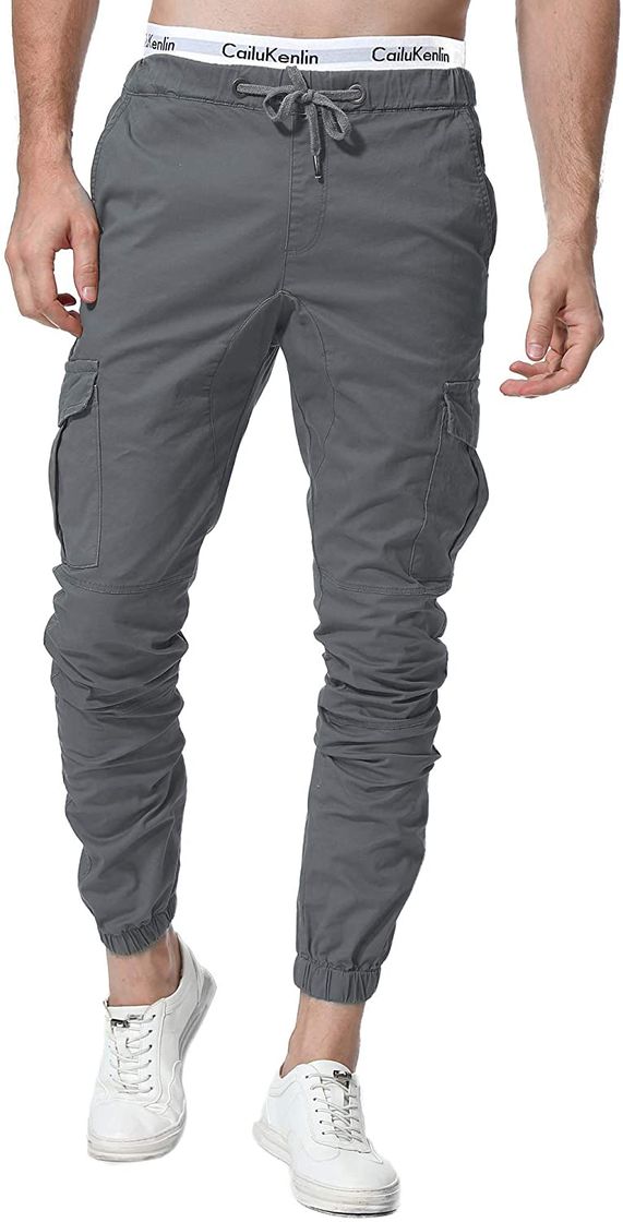 Product FGFD Pantalones de Hombre Jogger Deportivos Pantalón Cargo Casuales Chino de Algodón