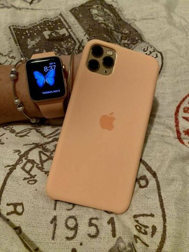Case e pulseira de Apple watch e iPhone 