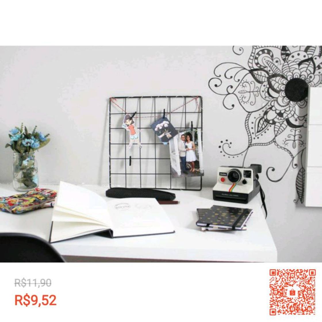 Moda Memory board grade para fotos 30x30 + Grampinhos