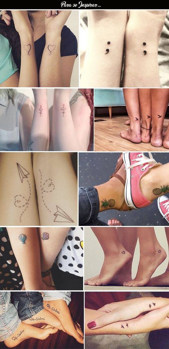 Moda Tatuagem para amigas/os