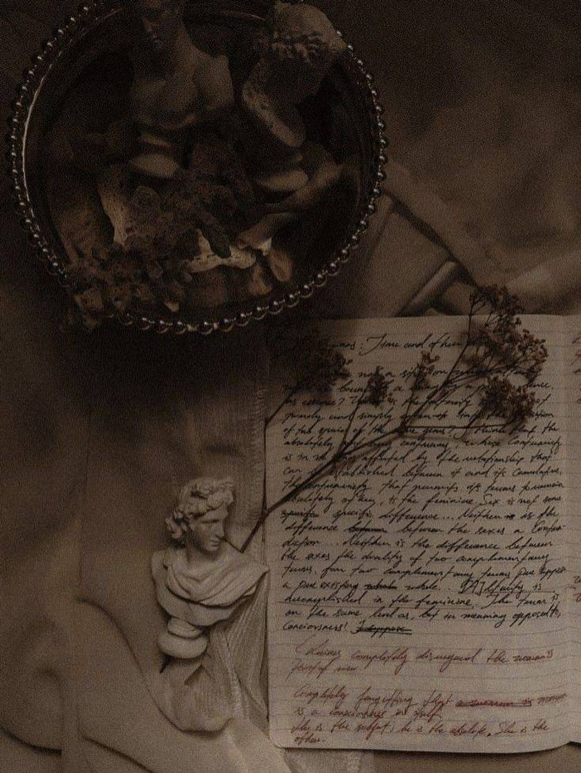Social carta dark academia