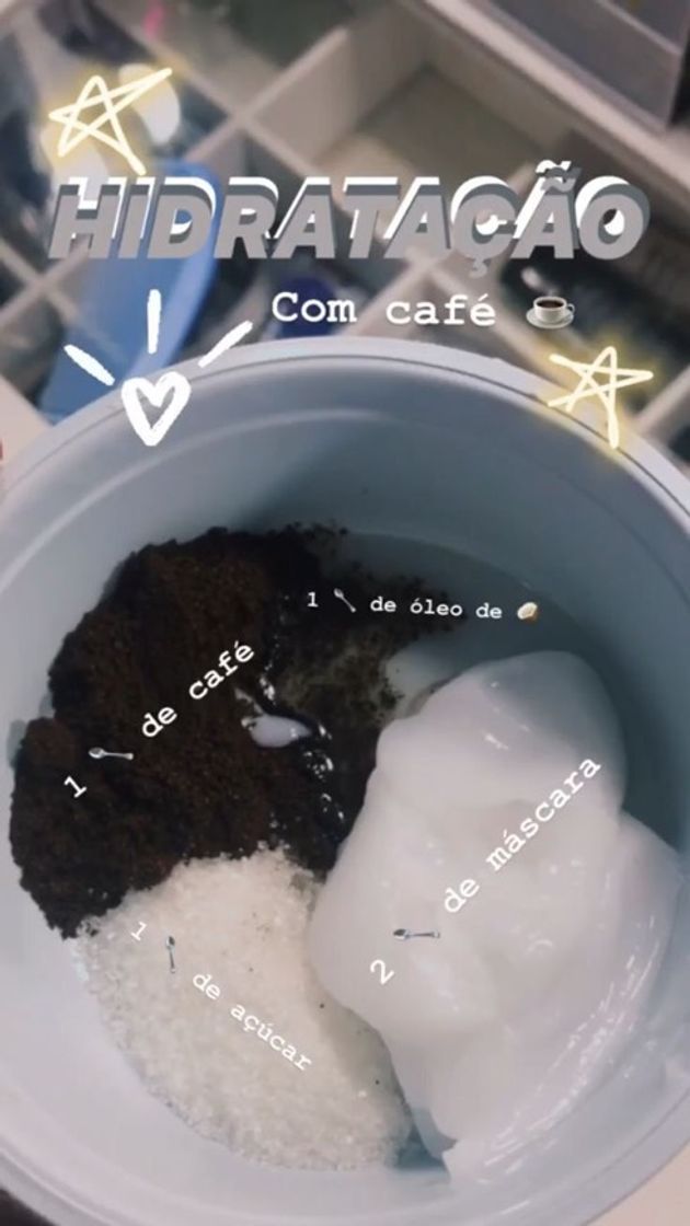 Fashion Hidratação com café ❤️❤️