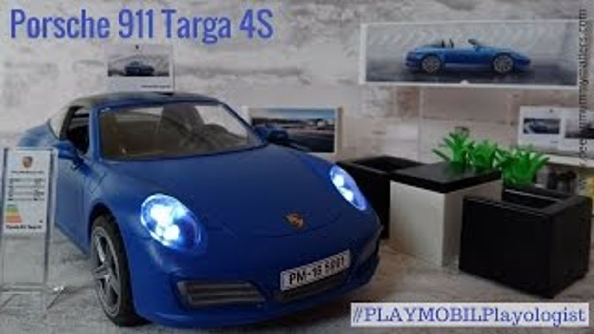 Producto Playmobil Porche- Porsche Réplica del Porche 911 Targa 4S Playset, Multicolor, 9,5