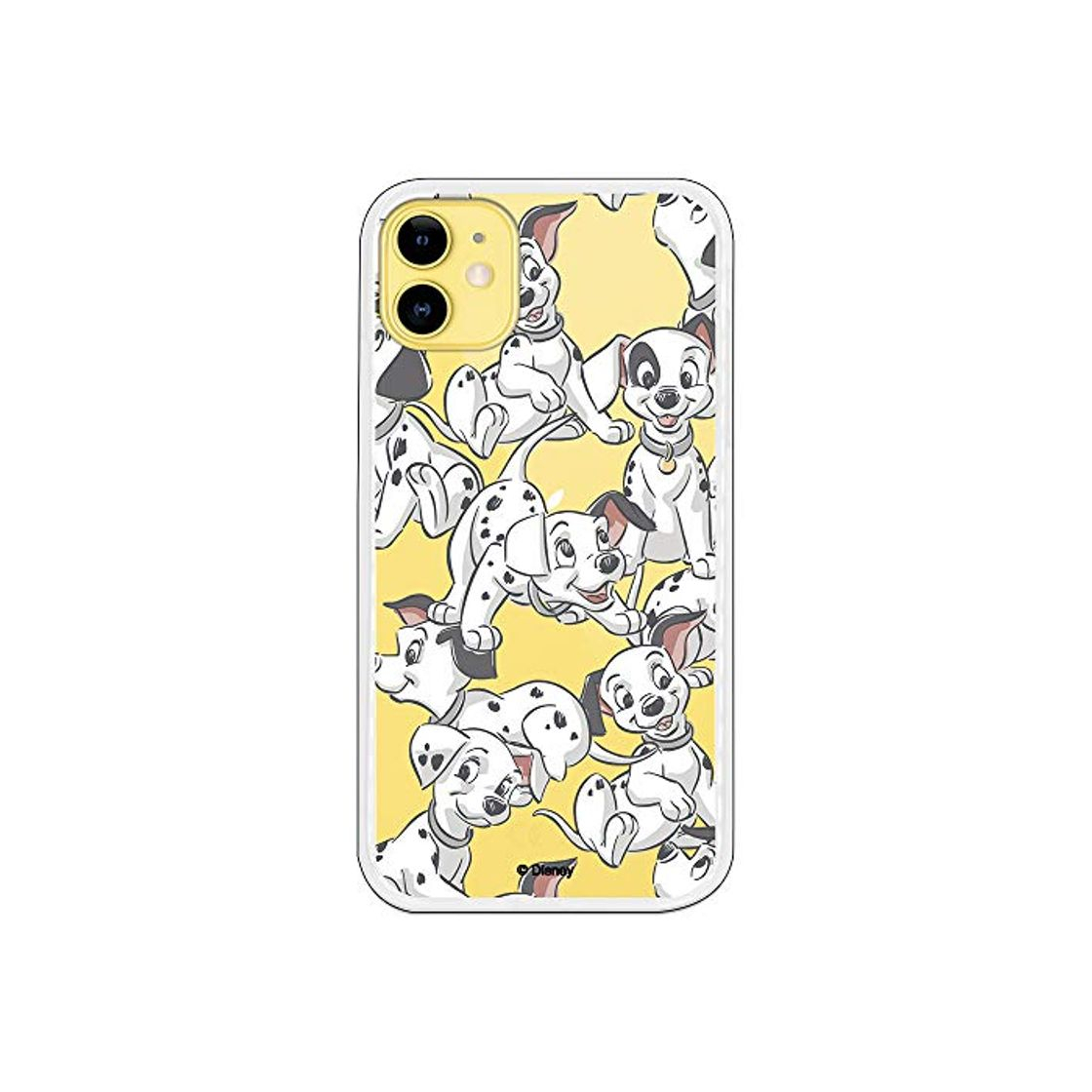 Social Funda para iPhone 11 Oficial de 101 Dálmatas Cachorros Siluetas para Proteger