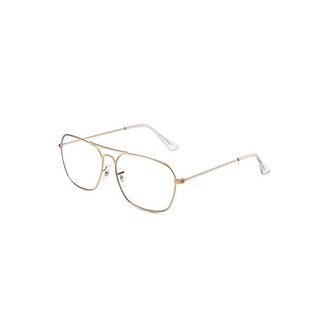 Moda Gafas de Vista Aviador Bloqueo Luz Azul Computadora Mujer Hombre, Cuadradas Proteger