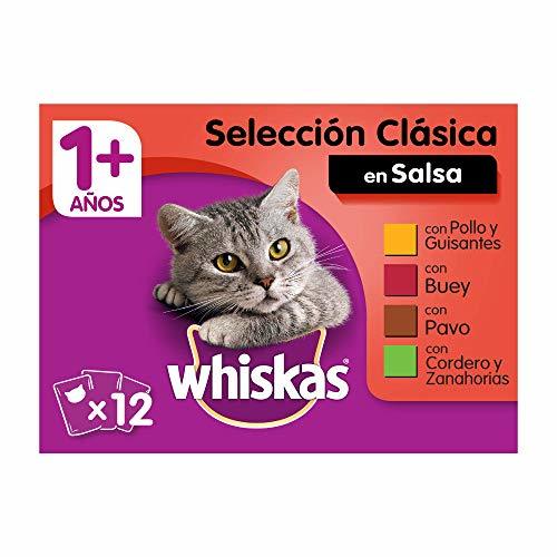 Lugar whiskas Multipack de 12 bolsitas de 100g de selección de carnes para